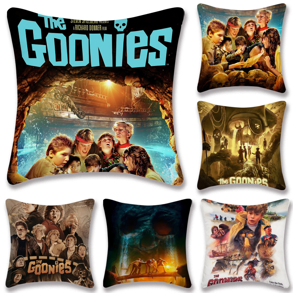 Home Cinema Chairs - ホットムービー枕カバー漫画ソファ装飾ホーム両面印刷ショートプラッシュかわいいクッションザ・G-グーニーズカバー
