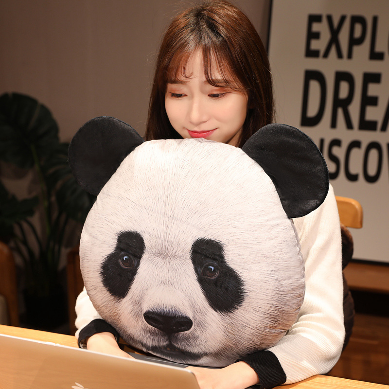 3D動物の頭のクッション,クマ,ヒョウ,パンダ,ぬいぐるみ, - Home Cinema Chairs のレビューと価格
